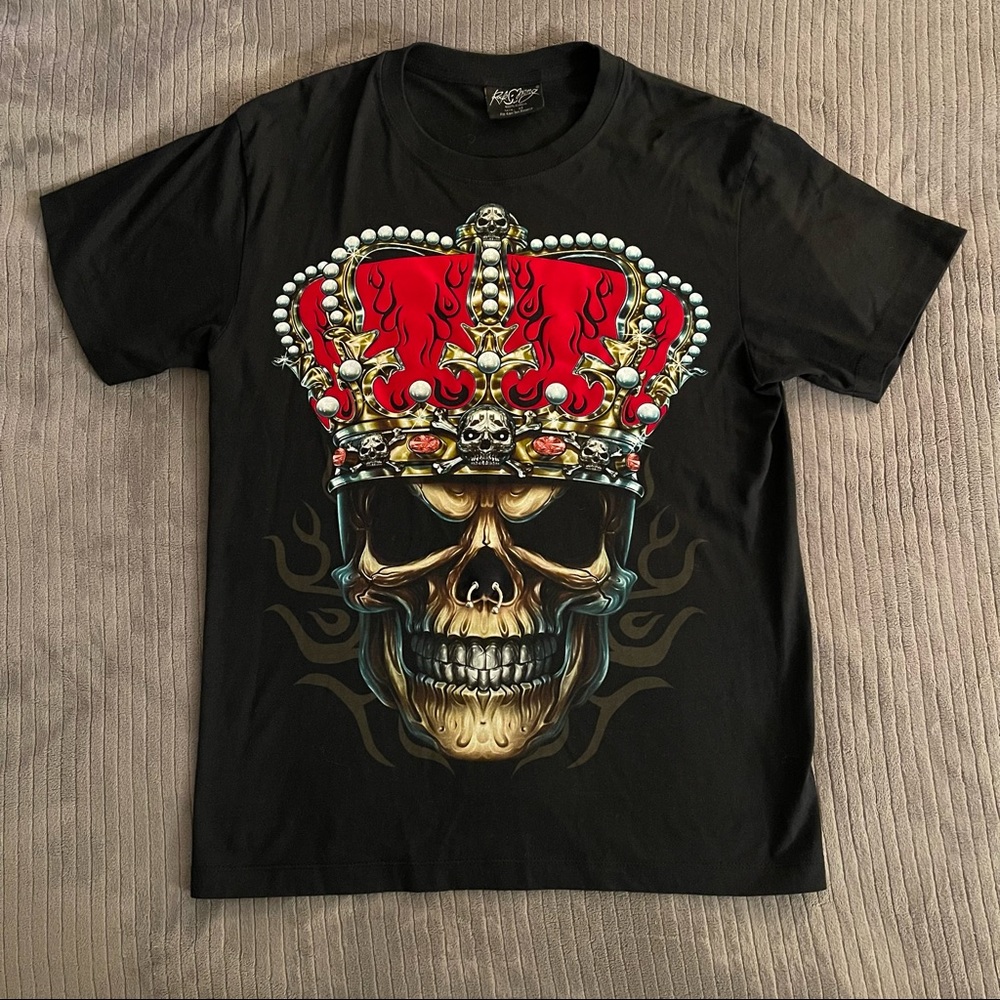 Rock Chang King Skull Nose Bull Ring Medium